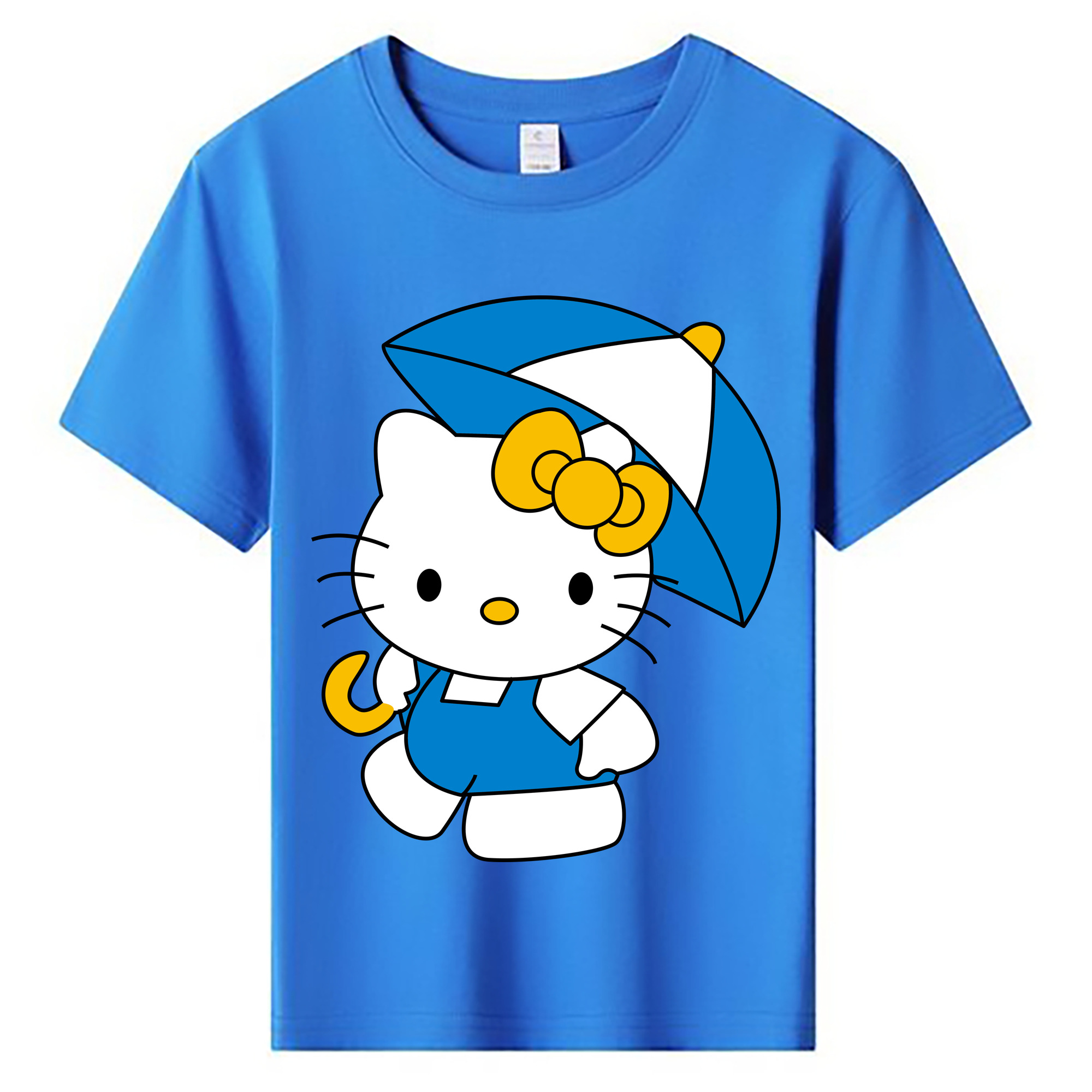 （画像用） Hello Kitty ハローキティ 綿100％キッズTシャツ（フロントプリント）